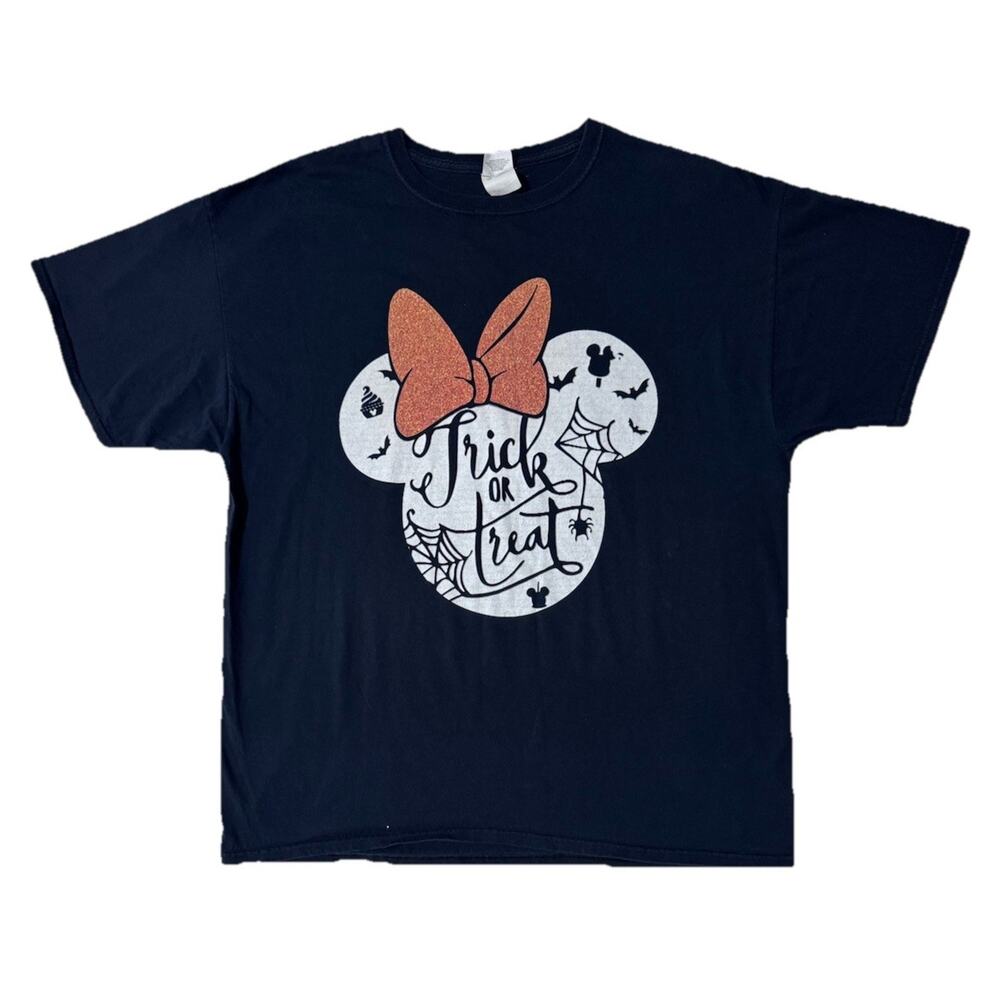VTG Disney Minnie Mouse Halloween Graphic Trick Or Treat T-shirt - Size XL